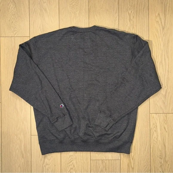 Champion Men's Fleece Crewneck Grey Size XL Pullover Sweater - Picture 2 of 2
